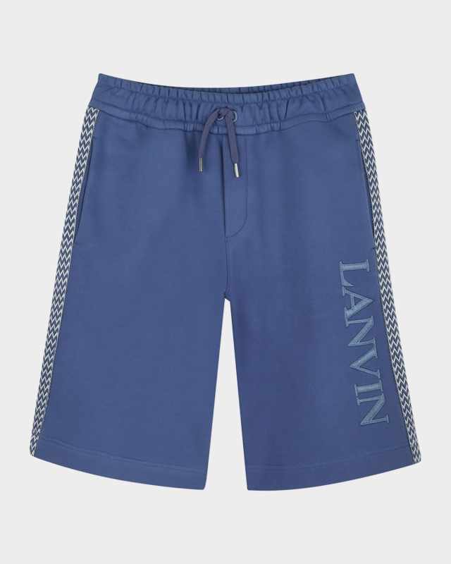 Boy's Curbisme-Trim Bermuda Shorts, Size 8-14